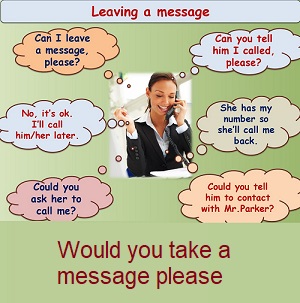 Would you take a message please?